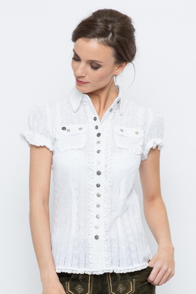 Trachten Blouse Enya, white