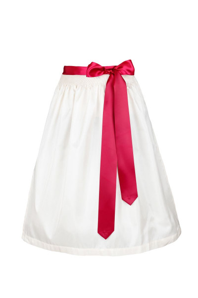 Dirndl Apron Maria, creme/bordeaux