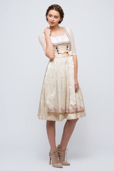 Midi Dirndl Chelsea, cream