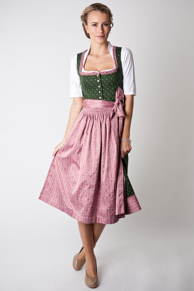 green dirndl