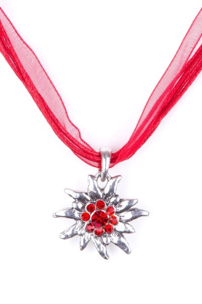 Trachtenkette Edelweiß II, rot