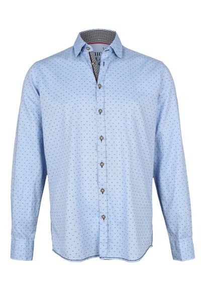 Trachten Shirt Pepe, light blue