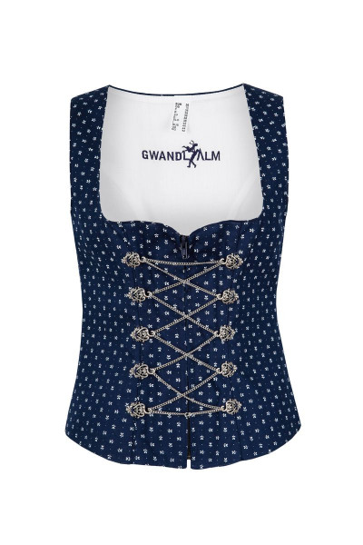 Trachten Bodice, dark blue