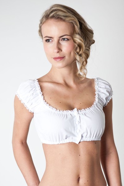 Dirndlbluse Pippa, weiß