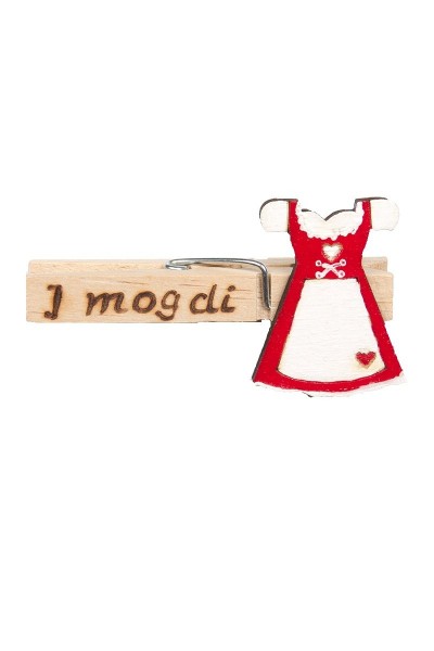 Wiesn Zwickerl "I mog di" Dirndl, rot