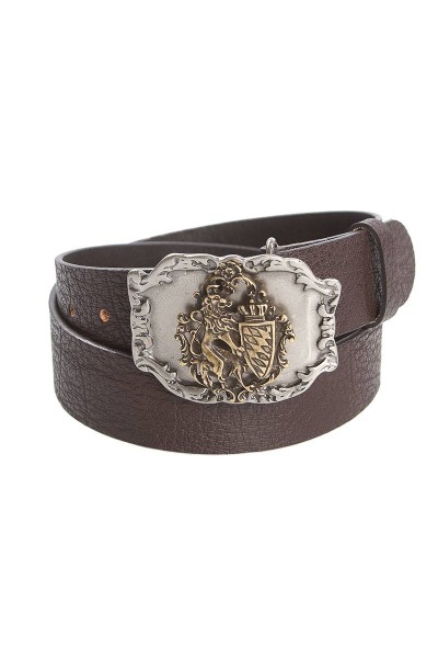 Trachten Belt Bayernlöwe, brown