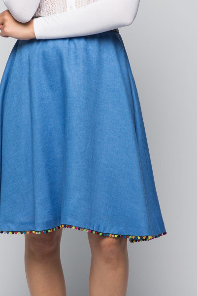 Trachten Skirt Friedl, glacier blue