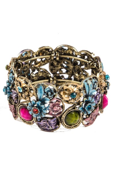 Trachtenarmband Fleur, bunt