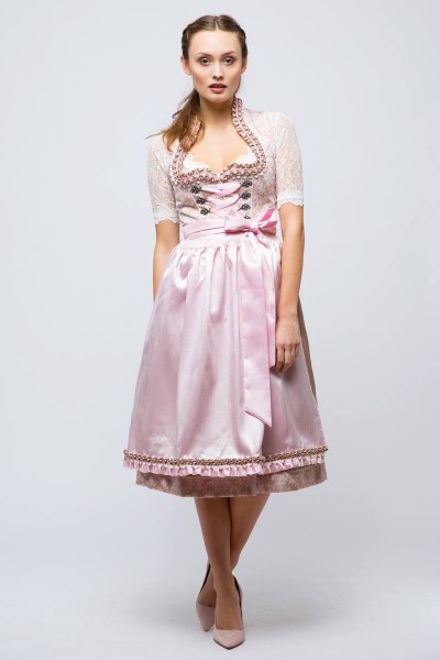 Midi Dirndl Nancy, beige/rose