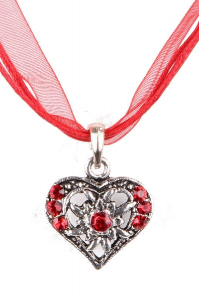 Trachtenkette Kleines Herz, rot