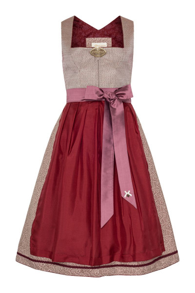 Midi Dirndl Mila bordeaux