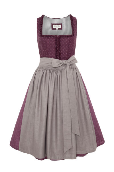 Midi Dirndl Agnes, burgundy