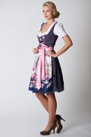 Preview: Dirndl Christina, blue/rose Preview: Dirndl Christina, blue/rose