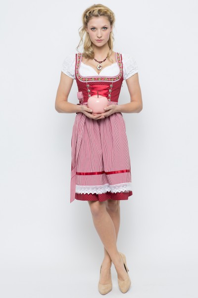 Mini Dirndl Germa, red