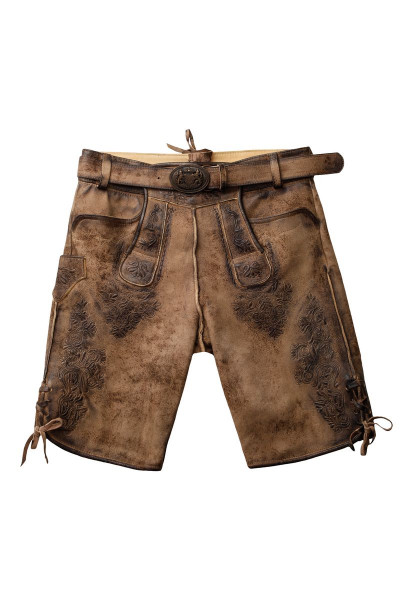 Kurze Lederhose Aosta G, brown