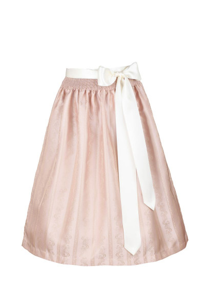 Dirndl Apron Theresa, rose/creme