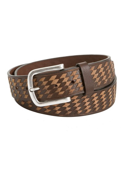 Men Trachten Belt Raute, brown