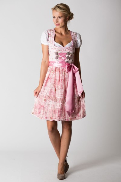 Trachten Dirndl Mandy mini, rosa