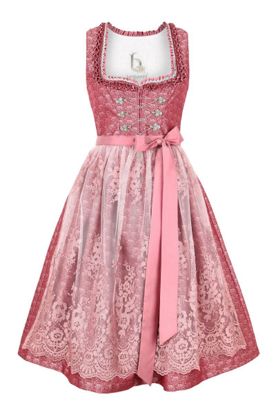 Midi Dirndl Alissa, zimt/rose