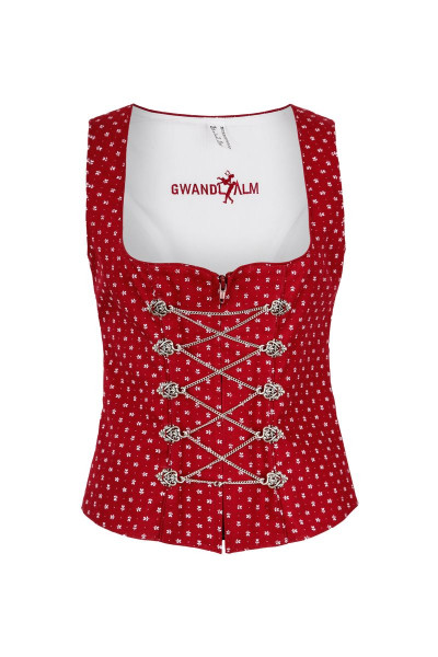 Trachten Bodice Karlstein, red