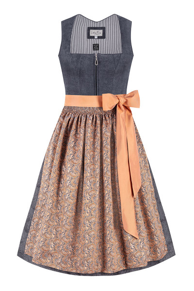 Dirndl Grace grey rust