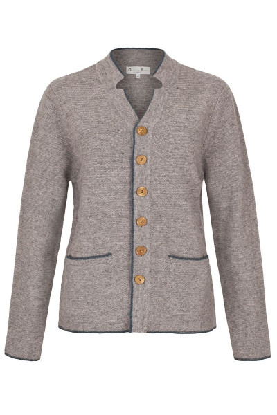 Trachten Jacket Luis, grey/blue