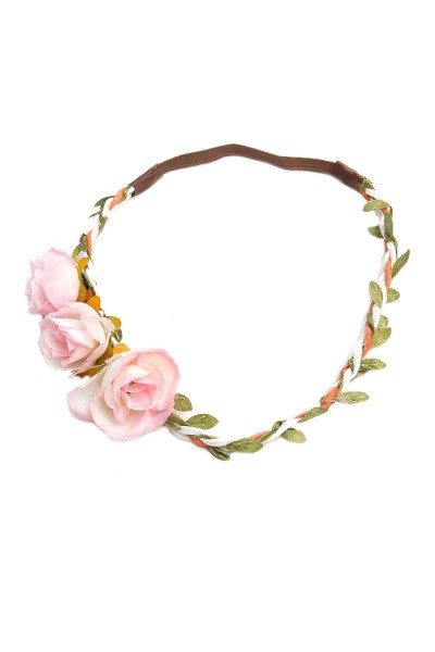 Trachten Kopfband Rosenglück, rosa