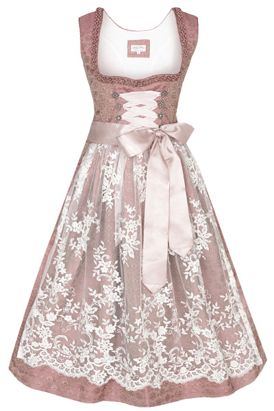 Midi Dirndl Glockenbach Glitter, rose