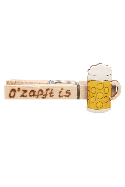 Wiesn Zwickerl "Ozapft is" Bierkrug, gelb