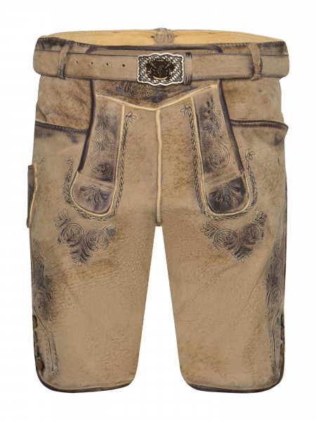 Kurze Lederhose Max-Josef, sand