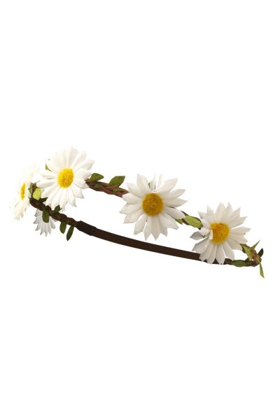 Trachten Kopfband Margerite, weiß