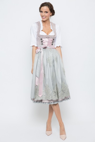 Midi Dirndl Estefania, rose/silver