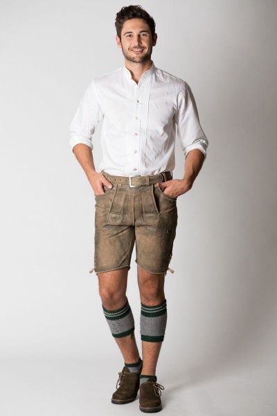 Kurze Lederhose Gerrit, braun