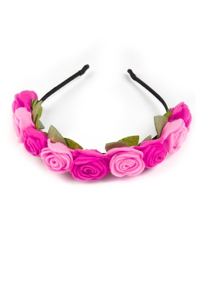 Trachten Haarreif Blütenzauber, rosa/lila
