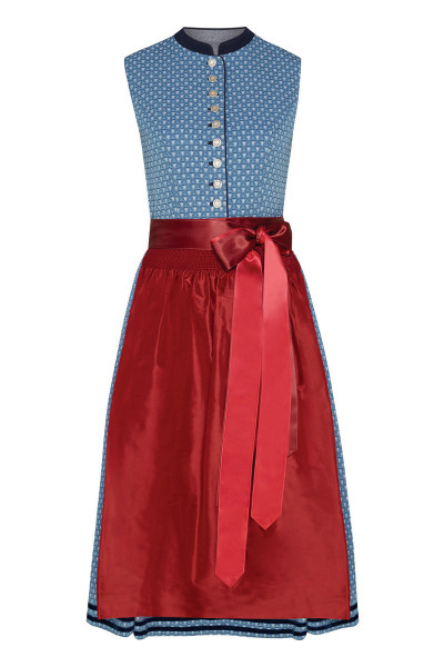 Midi Dirndl Helena, blue/red