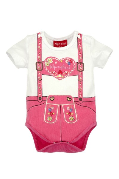 Kinder Baby Body Alpenglück, pink