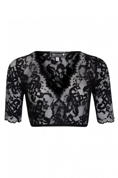 Dirndlbluse Lissy, schwarz