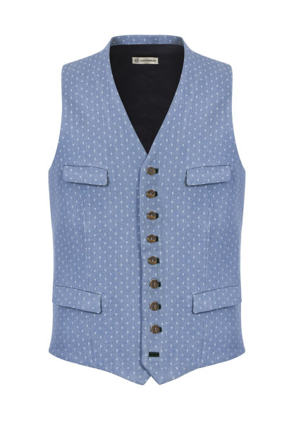 Trachten Vest Pius, blue