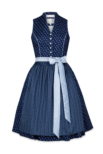 Midi Dirndl Waldi, blue/light blue