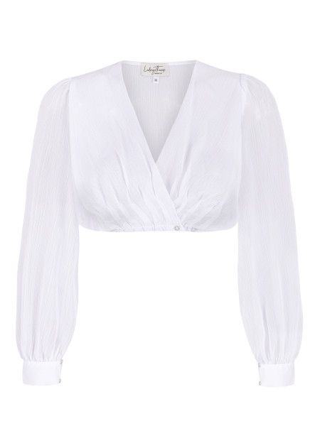 Dirndlbluse Cassandria weiß