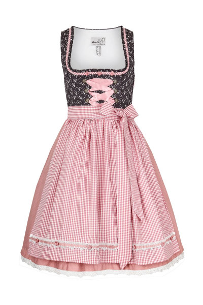 Mini Dirndl Ernesta, grey/rose