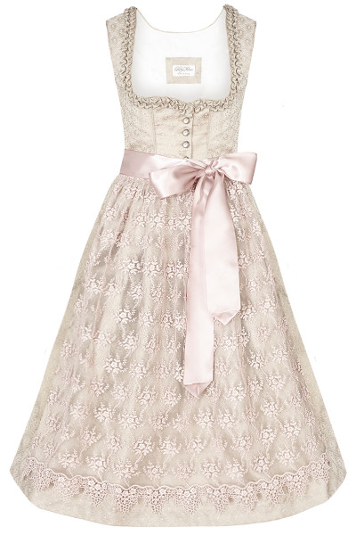 Midi Dirndl Glockenbach Glitter, rosy