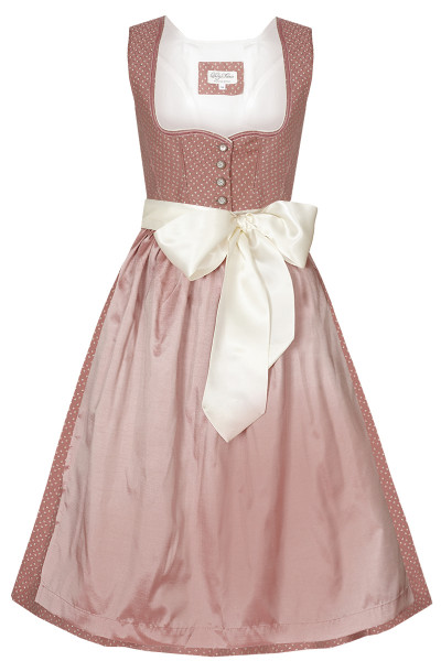 Dirndl Eisbach Shine, rose/creme