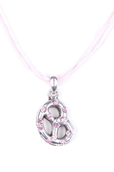 Trachtenkette Brezel, rosa