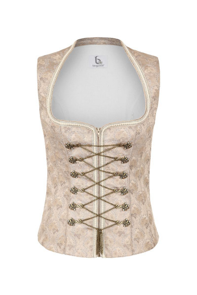 Trachten Bodice Rika, taupe