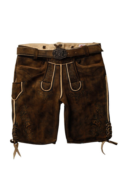 Trachten Lederhose Short Förster, brown