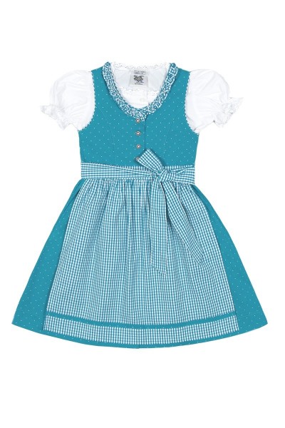 Kinderdirndl Lea, türkis