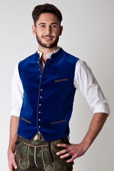 Trachten Weste Lukas, blau