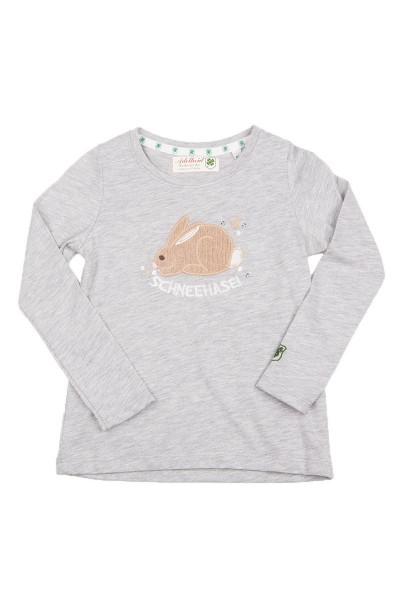Trachtenshirt Schneehase, grau