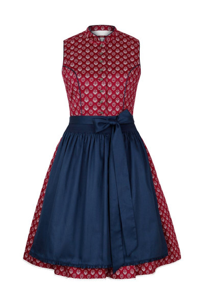 Midi Dirndl Kathie, red/blue